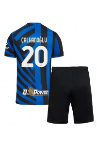 Inter Milan Hakan Calhanoglu #20 Babytruitje Thuis tenue Kind 2024-25 Korte Mouw (+ Korte broeken)